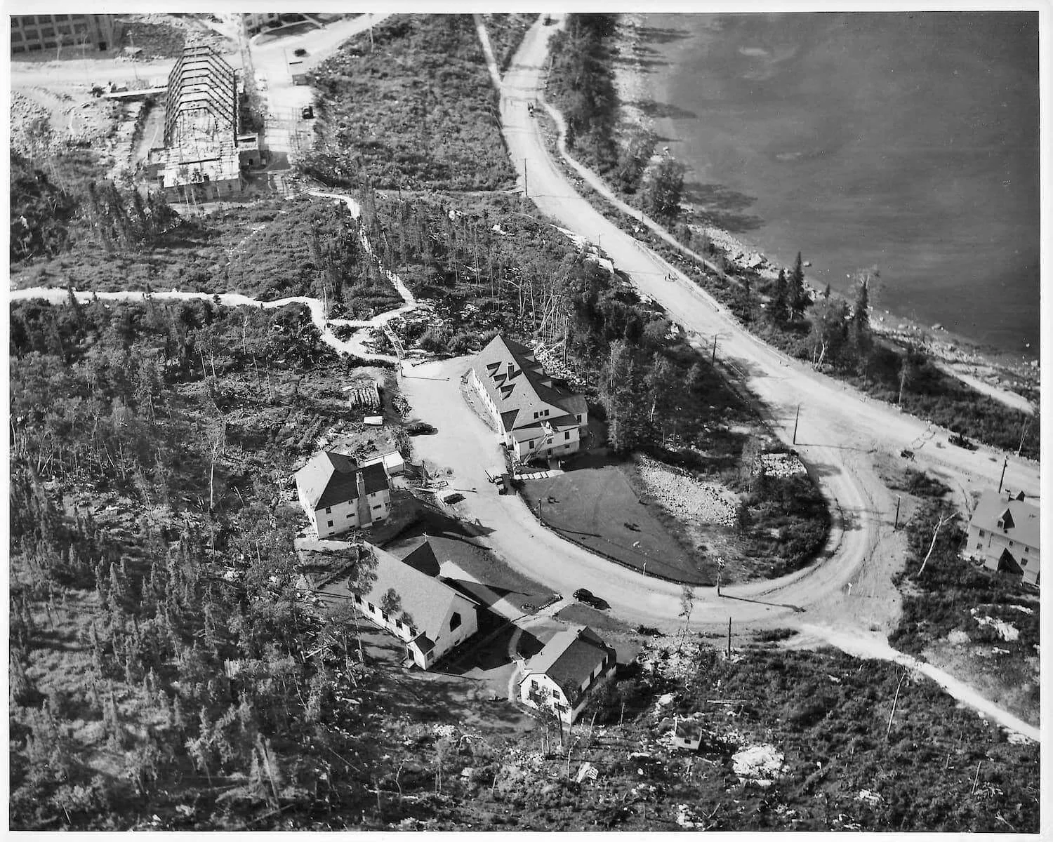 Vista aérea de Baie-Comeau en 1939, fotografía 10
