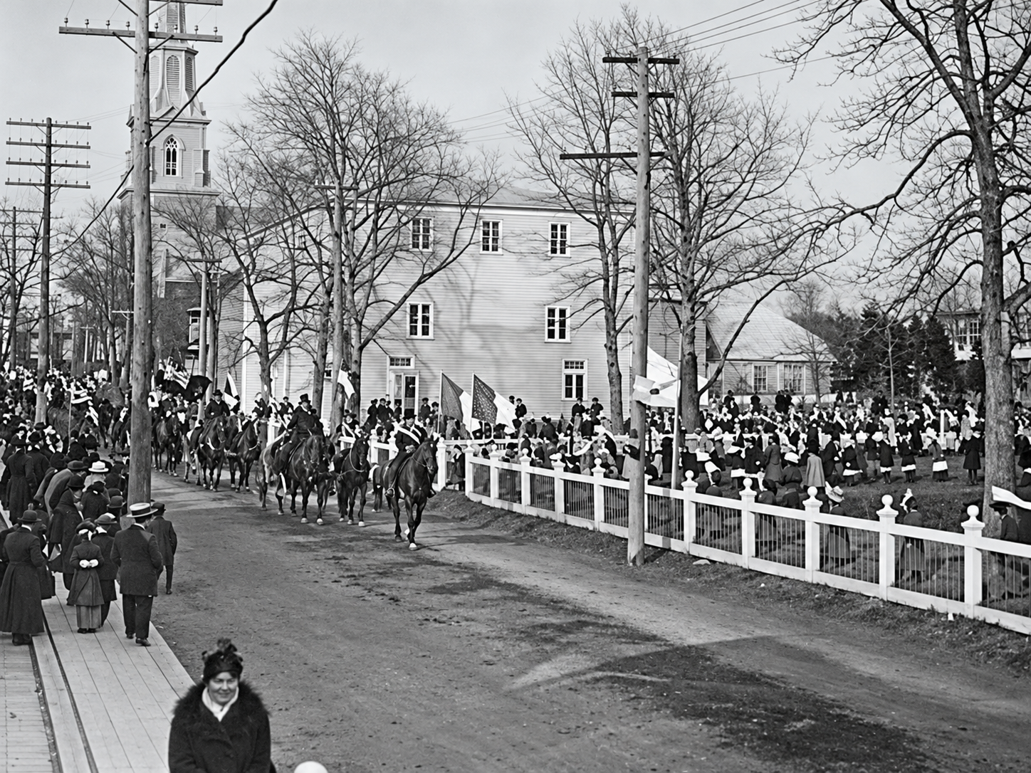 Escena dedsárquica en un pueblo de la región de Rimouski