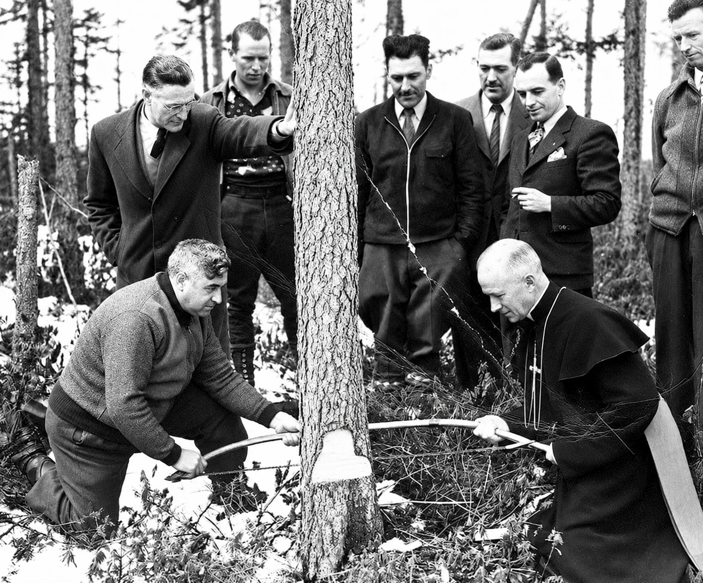 Mons. Labrie en la Costa Norte