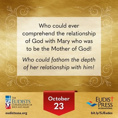 Imagen del 23 de octubre: la relación de María con Dios
