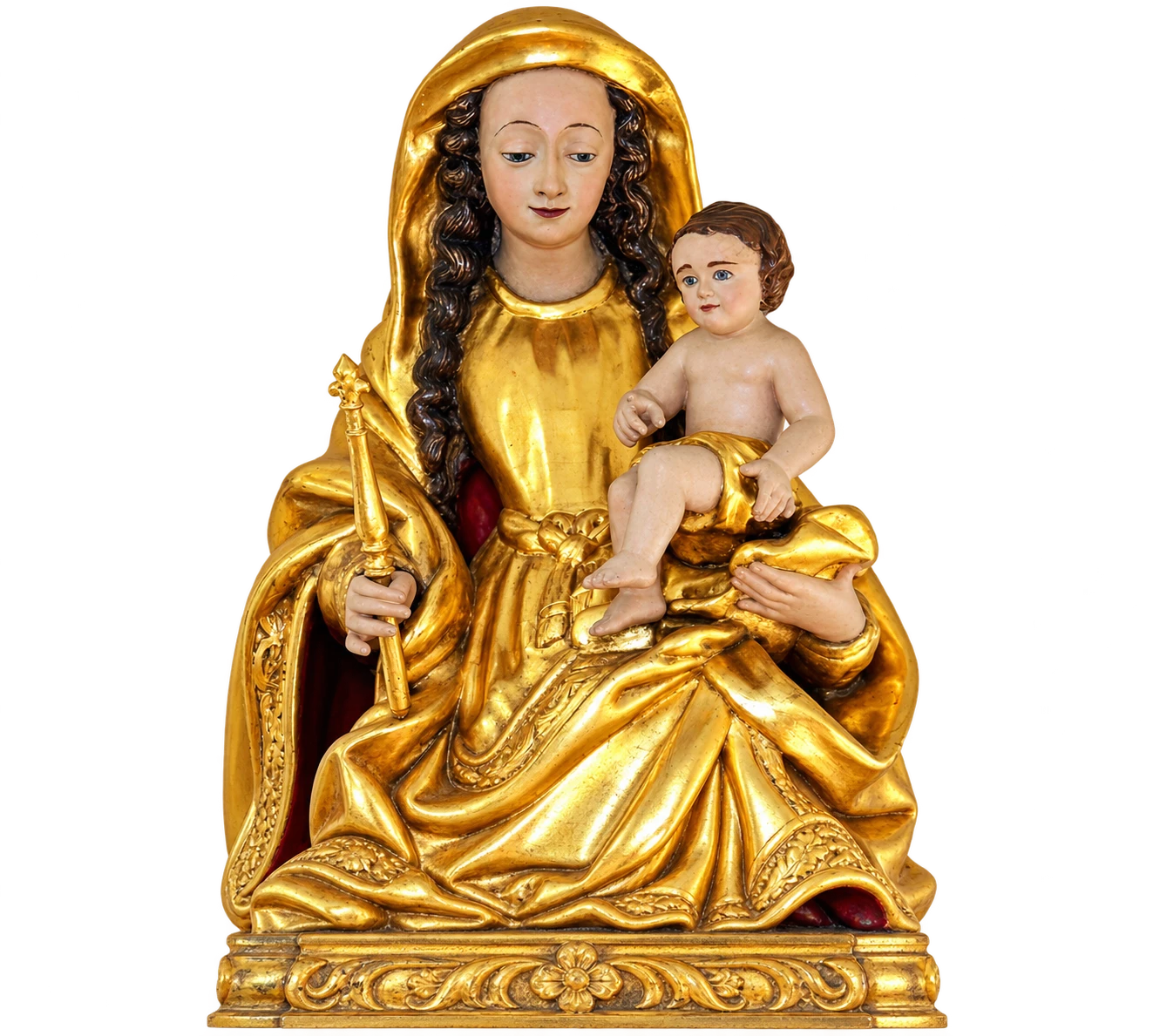 Statue of the Virgin Mary and the Child Jesus.